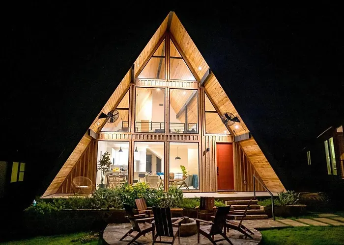 Gruene Daze Chalet - Stylish Aframe - Escape The Ordinary